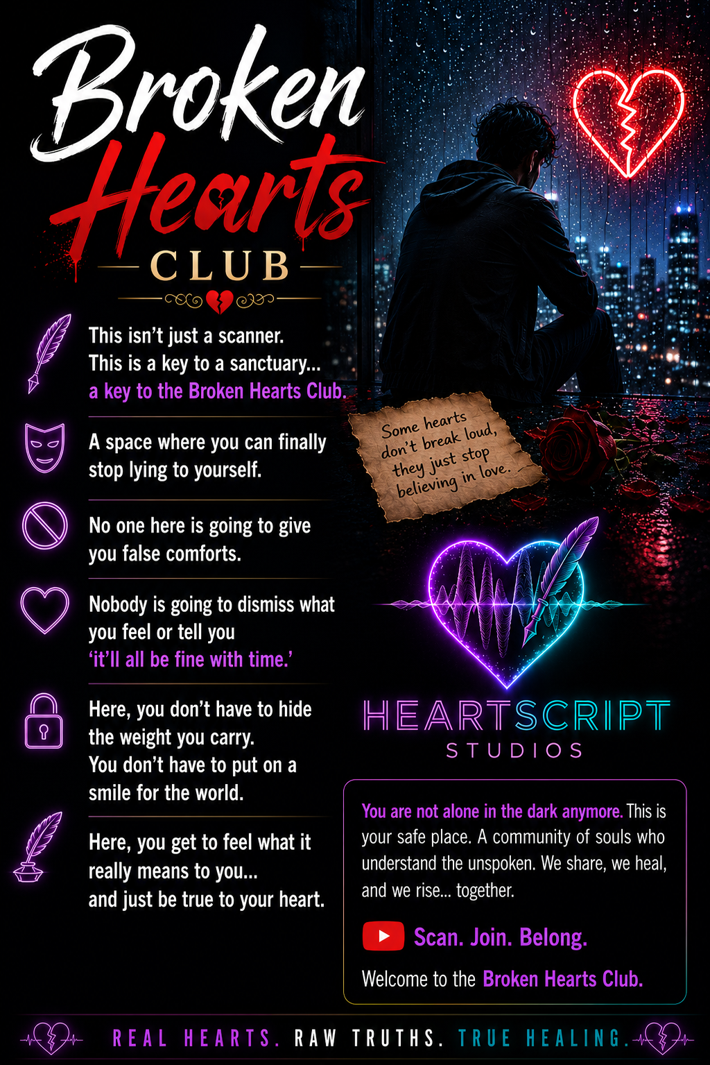 Broken Hearts Club Manifesto Poster